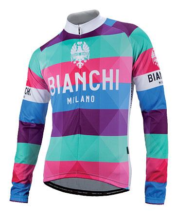 Bianchi Milano Leggenda Long Sleeve Jerseys - Arlequin - Classic Cycling