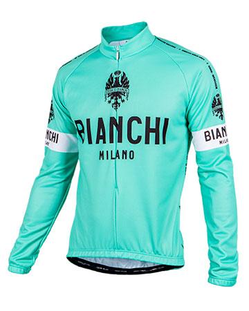 Bianchi Milano Leggenda Long Sleeve Jerseys - Classic Celeste - Classic Cycling