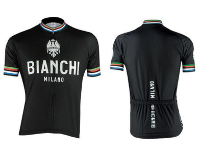 Bianchi Milano Pride Short Sleeve Jersey - Black - Classic Cycling