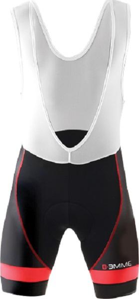 Biemme Moody 14 Bib Shorts - Black-Red - Classic Cycling