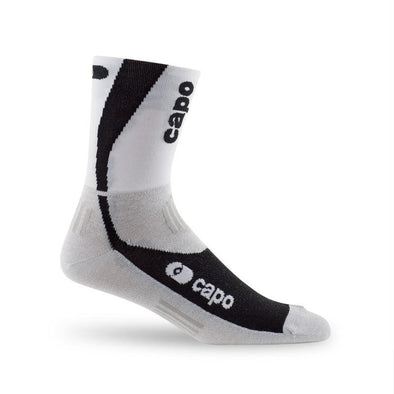 Capo Resistex Carbon Sock, White - Classic Cycling