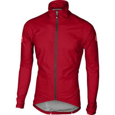 Castelli Emergency Rain Jacket - Red - Classic Cycling