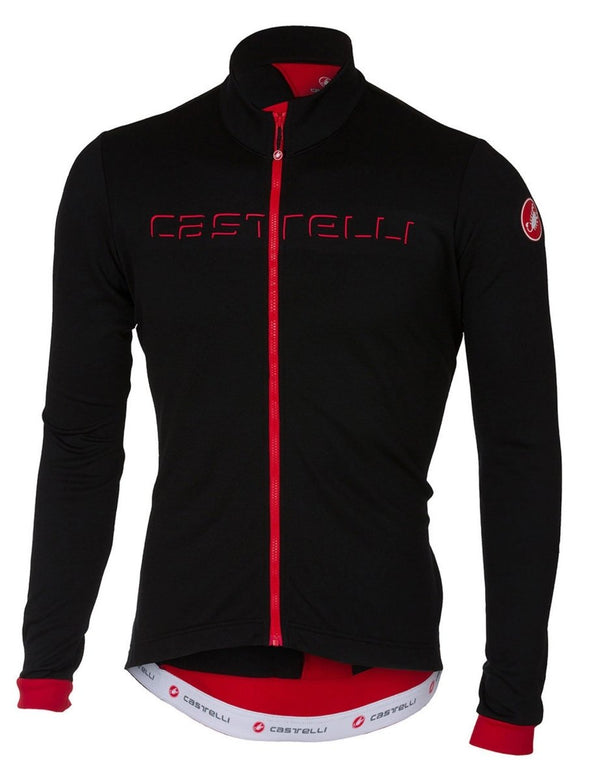 Castelli Fondo FZ Jersey - Black-Red - Classic Cycling
