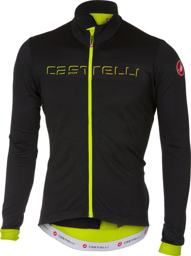 Castelli Fondo FZ Jersey - Light Black - Fluo - Classic Cycling