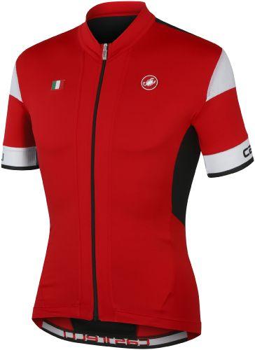 Castelli Fuga Jersey - Red - Black - Classic Cycling