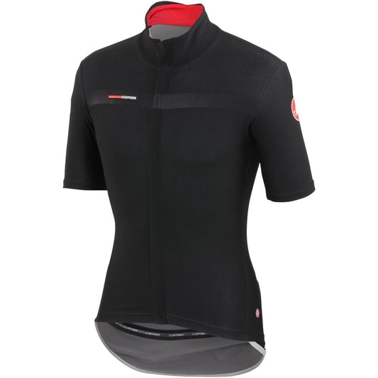 Castelli Gabba Due 2 Short Sleeve Jacket -  Black-Reflective Silver - Classic Cycling