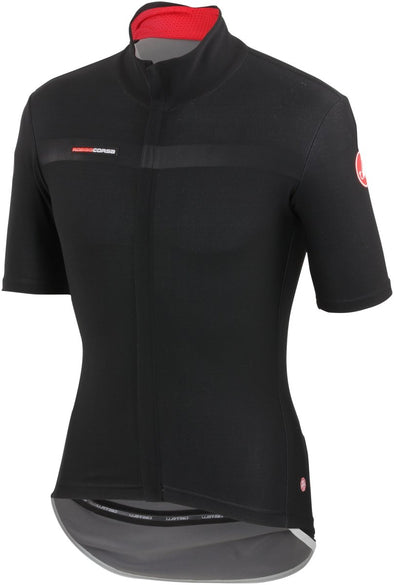 Castelli Gabba Due 2 Short Sleeve Jacket -  Black-Reflective Silver - Classic Cycling