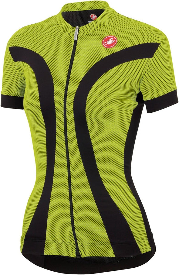 Castelli Ipnosi Jersey - Black-Lime - Classic Cycling