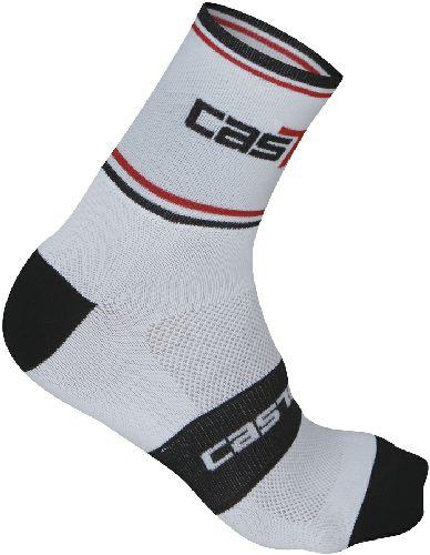 Castelli Riga Cycling Socks 9cm - White - Classic Cycling