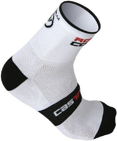 Castelli Rosso Corsa Cycling Sock 9cm - White - Classic Cycling