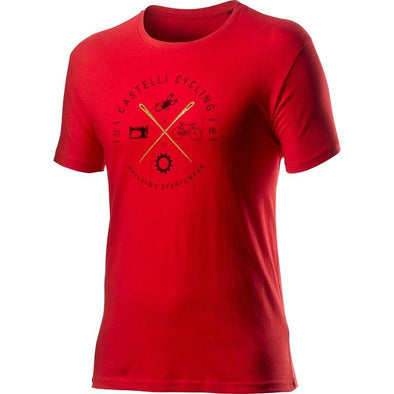 Castelli Sarto Tee - Red - Classic Cycling