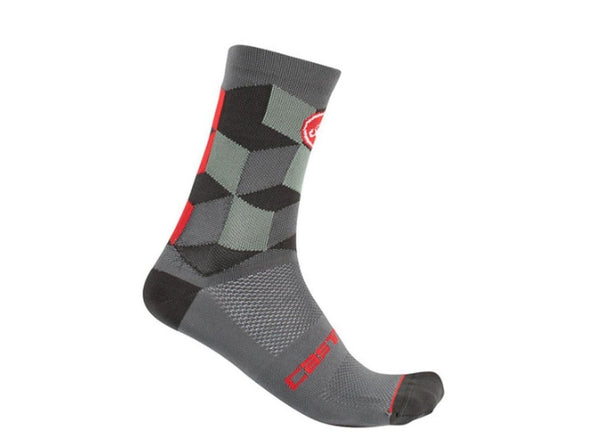 Castelli Unlimited 15 Sock - Gray - Classic Cycling