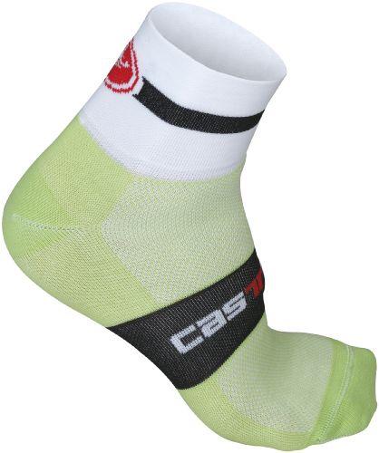 Castelli Velocissimo Equipe Cycling Sock 6cm - Acid Green - Classic Cycling