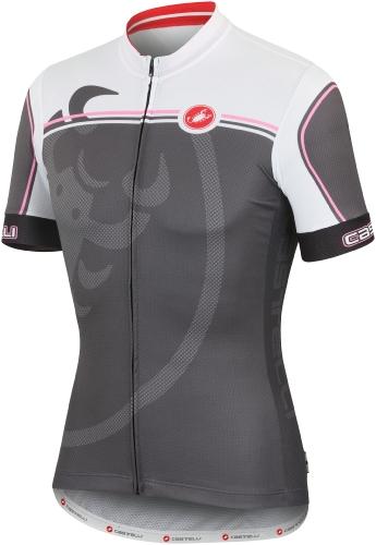 Castelli Velocissimo Giro Jersey FZ Anthracite-White-Lime - Classic Cycling