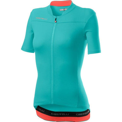 Castelli Women's Anima 3 W. Jersey - Turquoise/Brilliant Pink - Classic Cycling