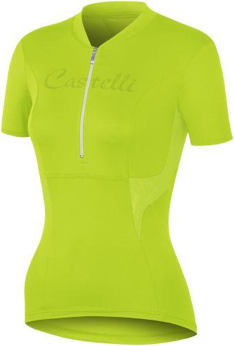 Castelli Womens Dolce Cycling Jersey - Acid Green - Classic Cycling