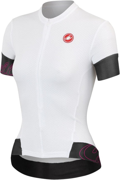 Castelli Womens Fortuna Jersey - White - Classic Cycling