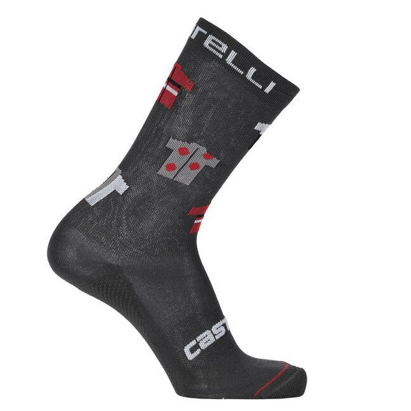 Castelli Women's Pazzo 18 Sock - Gray - Classic Cycling