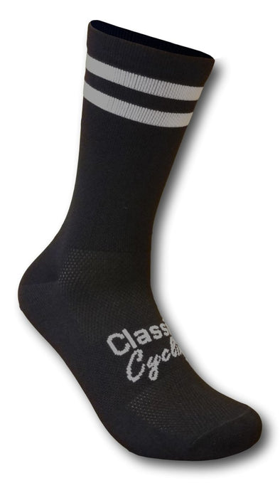 Classic Cycling Equipe Socks - Black White - Classic Cycling