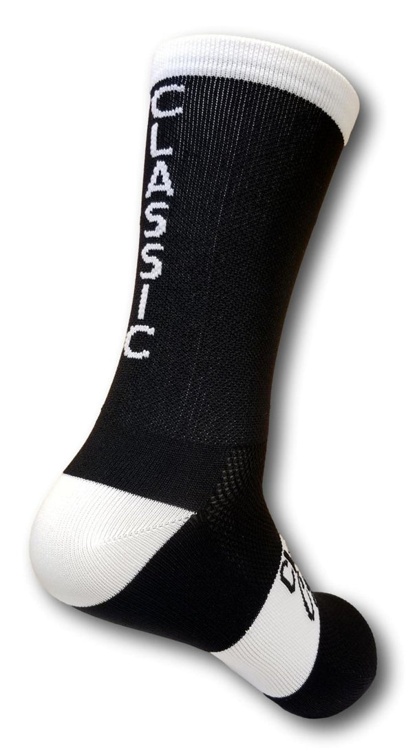 Classic Cycling Equipe Socks - Black White "Classic" - Classic Cycling
