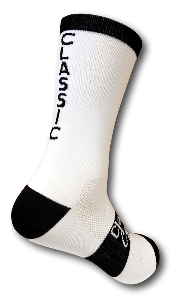 Classic Cycling Equipe Socks - White Black "Classic" - Classic Cycling