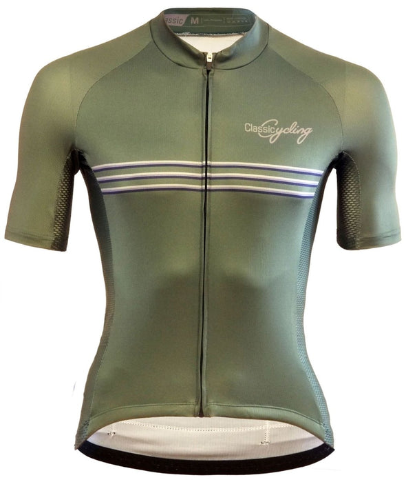 Classic Cycling Flex Jersey - Women's - Olive - Classic Cycling