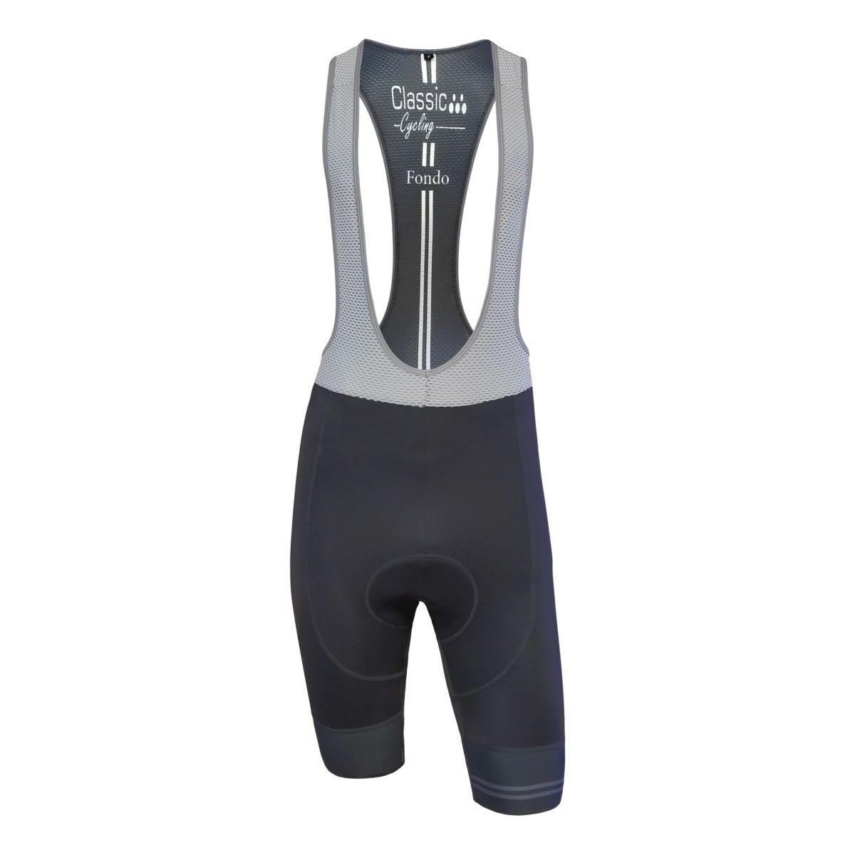 Classic Cycling Fondo Bib Shorts - Grey - Classic Cycling