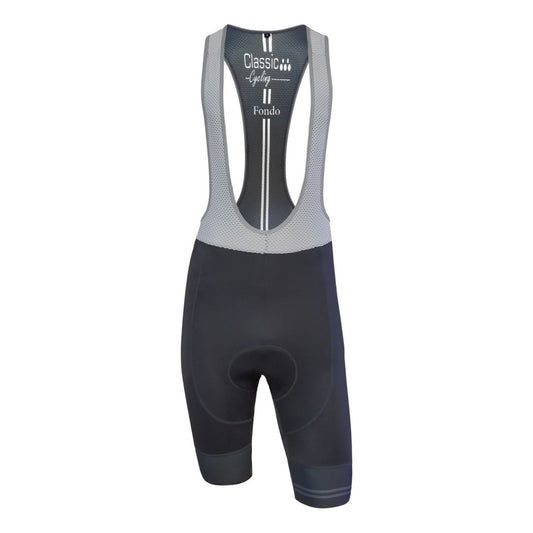 Classic Cycling Fondo Bib Shorts - Grey - Classic Cycling