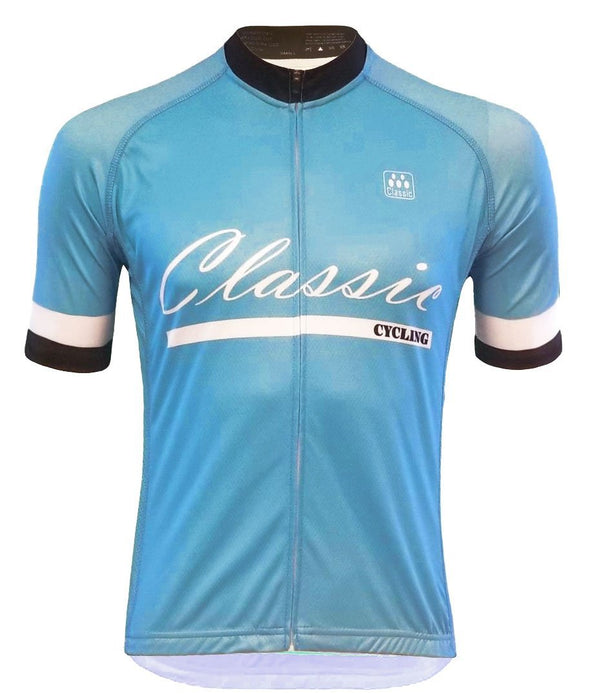 Classic Cycling Men's Fondo Jersey - Blue - Classic Cycling