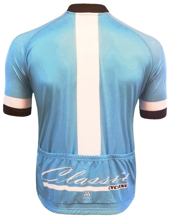 Classic Cycling Men's Fondo Jersey - Blue - Classic Cycling