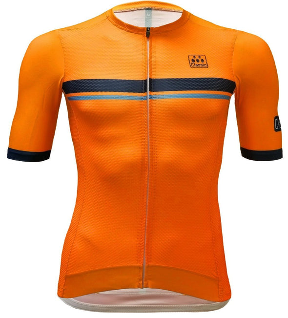 Classic Cycling Pista Jersey - Orange - Classic Cycling