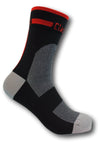 Classic Cycling Sock - Black and Red - Classic Cycling