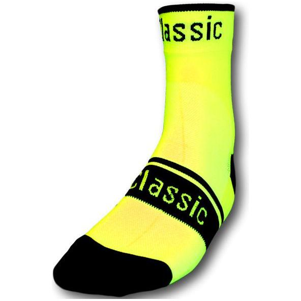 Classic Cycling Sock - Fluo Yellow - Classic Cycling