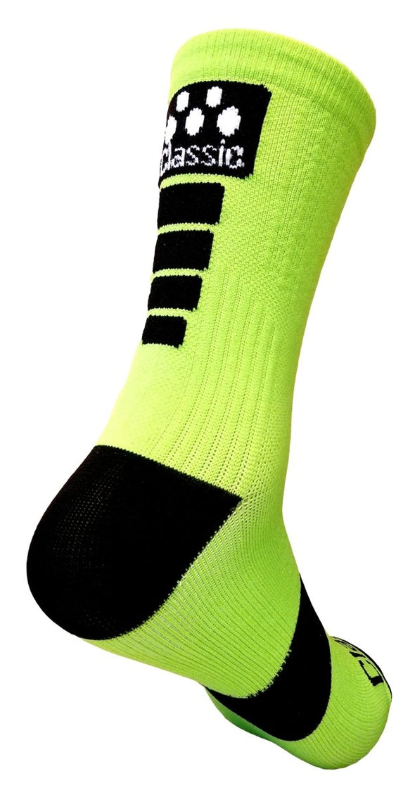 Classic Cycling Sock - Fluo Yellow - Green - Classic Cycling