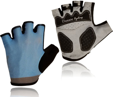 Classic Cycling Summer Gloves - Light Blue - Classic Cycling