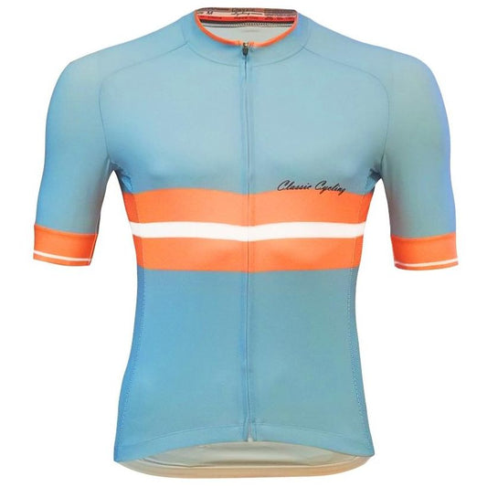 Classic Cycling Tour Jersey - Light Blue - Classic Cycling