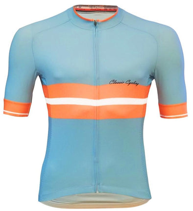 Classic Cycling Tour Jersey - Light Blue - Classic Cycling