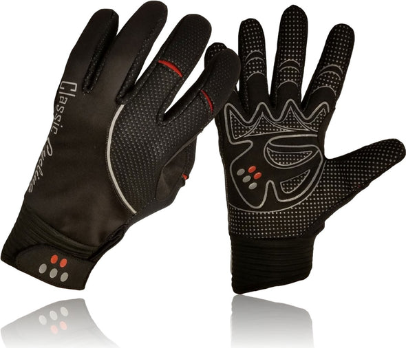 Classic Cycling Winter Windproof Gloves Black - Classic Cycling