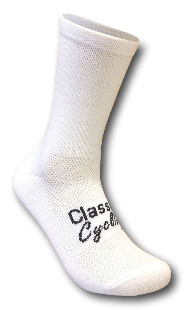 Classic Cycling Equipe Socks - White - Classic Cycling