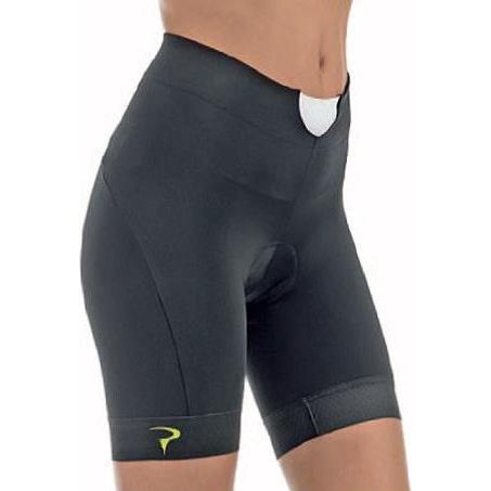 Pinarello Women's CORSA Shorts - Black-Green Aqua - Classic Cycling