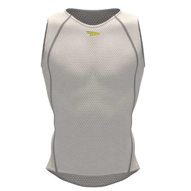 DeFeet UnDLite Recycled Sleeveless Tank White - Classic Cycling