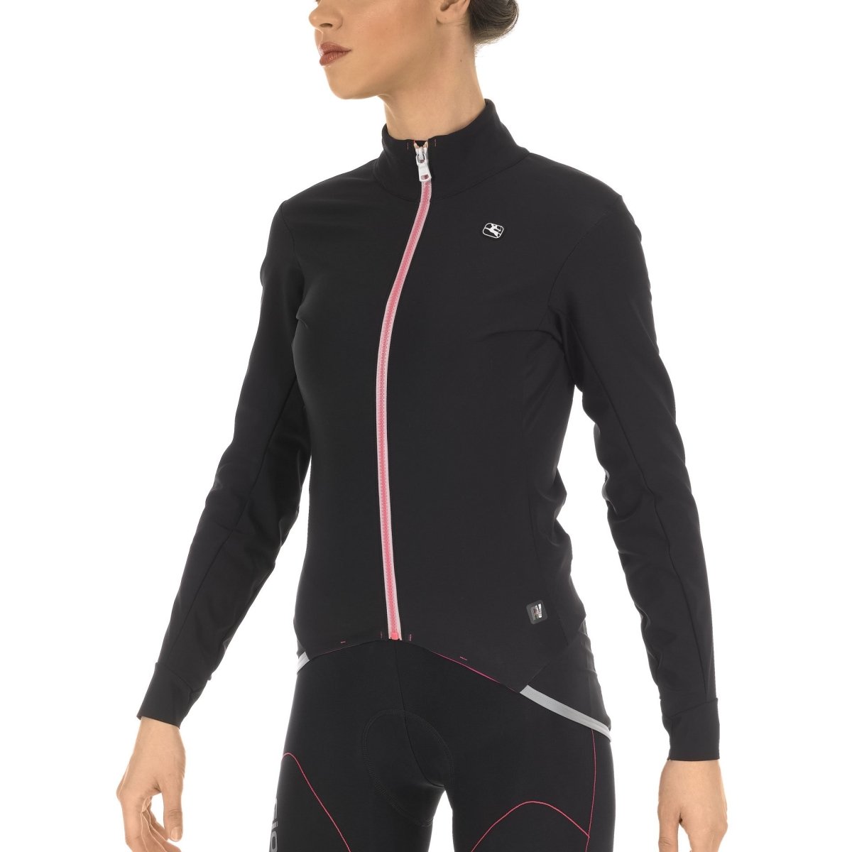 Giordana AV VERSA Women's Jacket - Black-Pink - Classic Cycling
