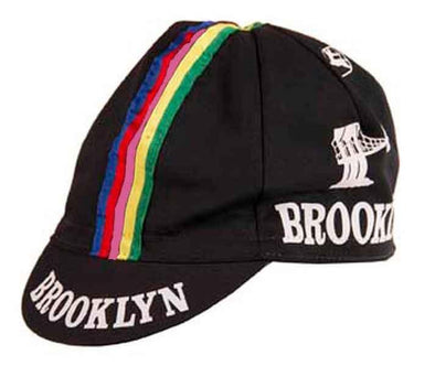 Giordana Brooklyn Cycling Cap w- Stripes - Black - Classic Cycling