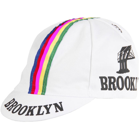 Giordana Brooklyn Cycling Cap w- Stripes – White - Classic Cycling