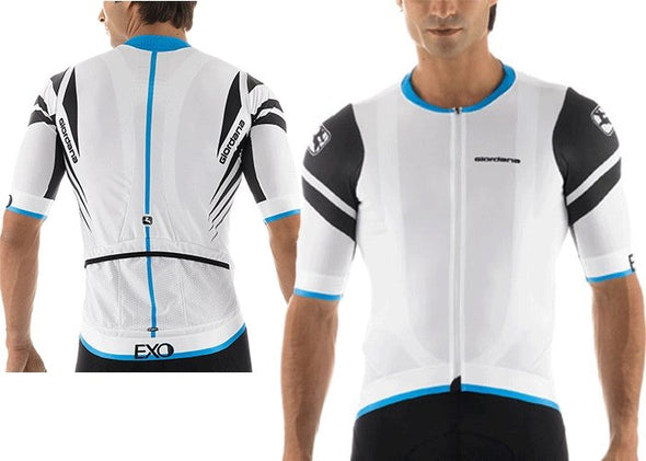Giordana EXO Short Sleeve Jersey - White - Classic Cycling
