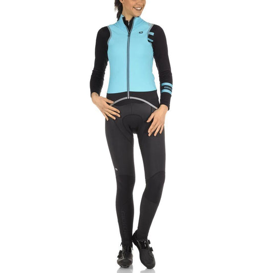 Giordana FR-C PRO LYTE Women's Winter Vest - Light Blue-Black - Classic Cycling