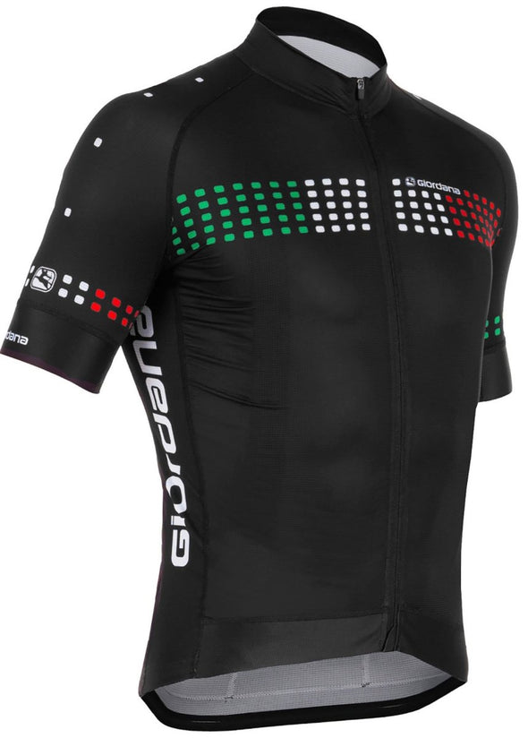 Giordana FR-C Short Sleeve Jersey "Forte" Black-Italia - Classic Cycling