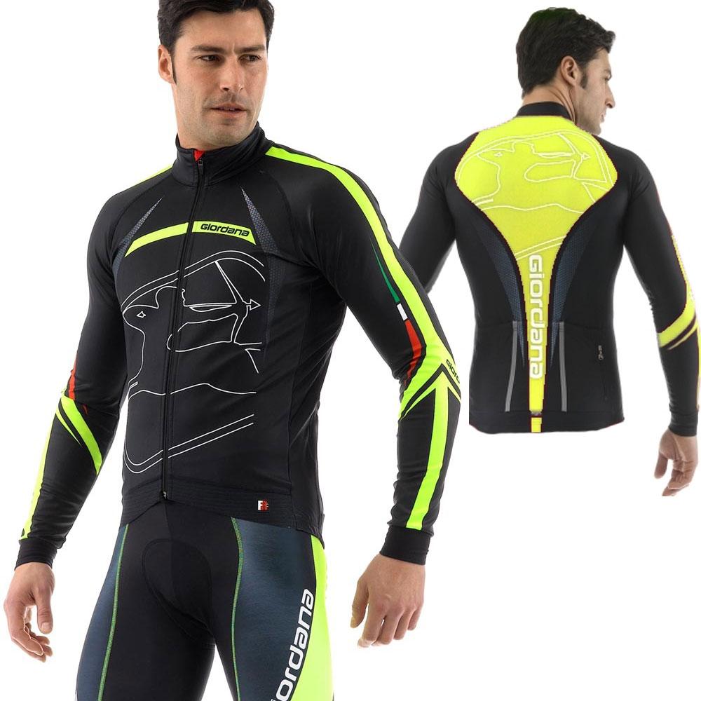 Giordana FR-C Trade Cycling Jacket "Predator" Yellow Fluo - Classic Cycling