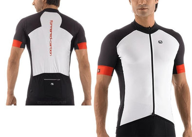 Giordana FRC Forma Red Carbon Short Sleeve Jersey White - Classic Cycling