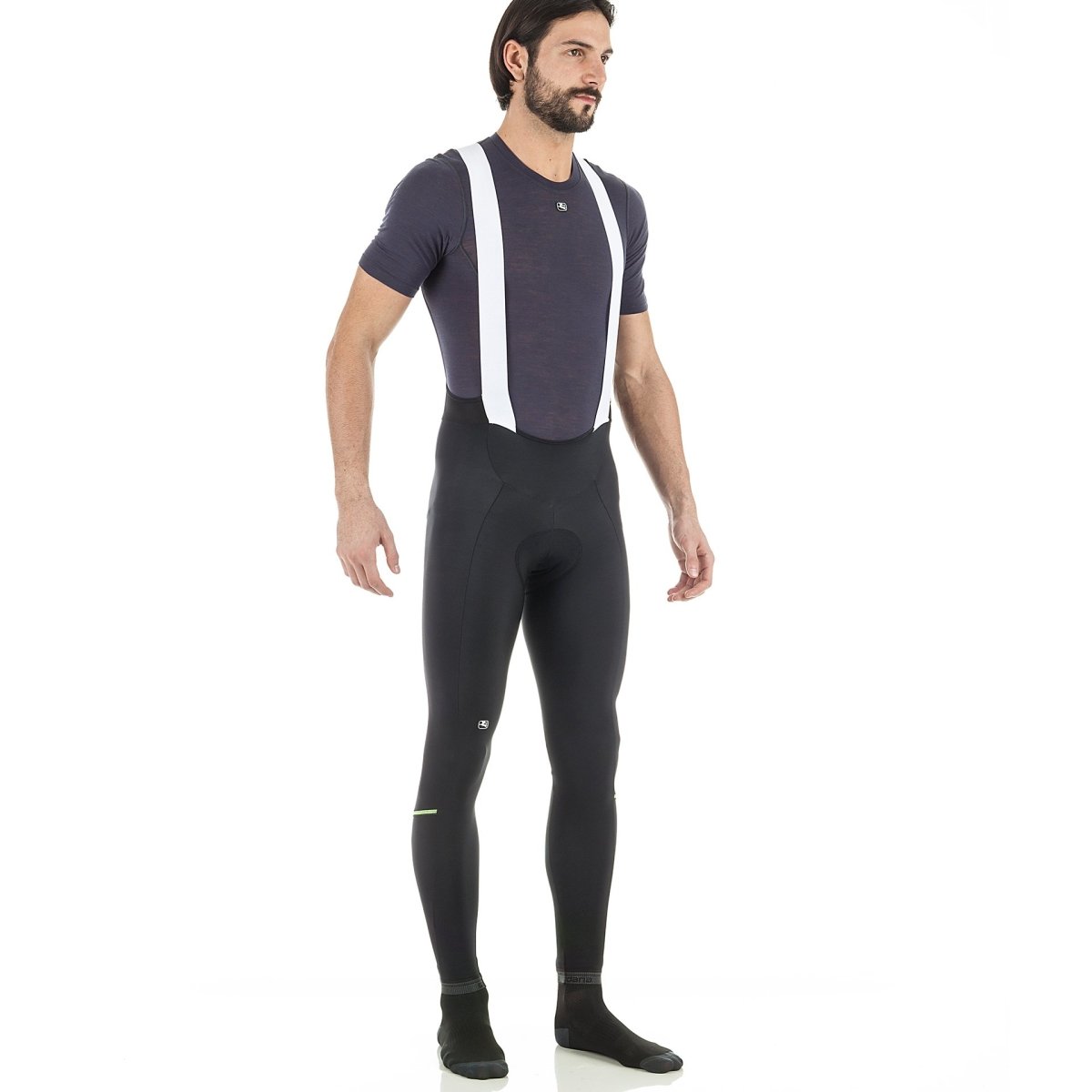 Giordana Fusion Bib Tight - Black w- Fluo Accents - Classic Cycling